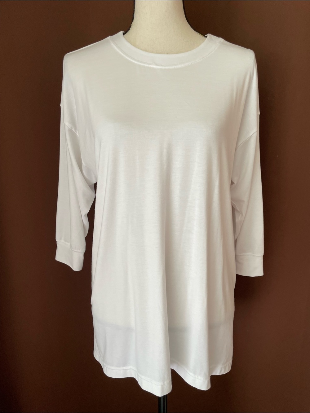 Athleta inspire White Relaxed Longline oversized tensely Tunic Top – Size S